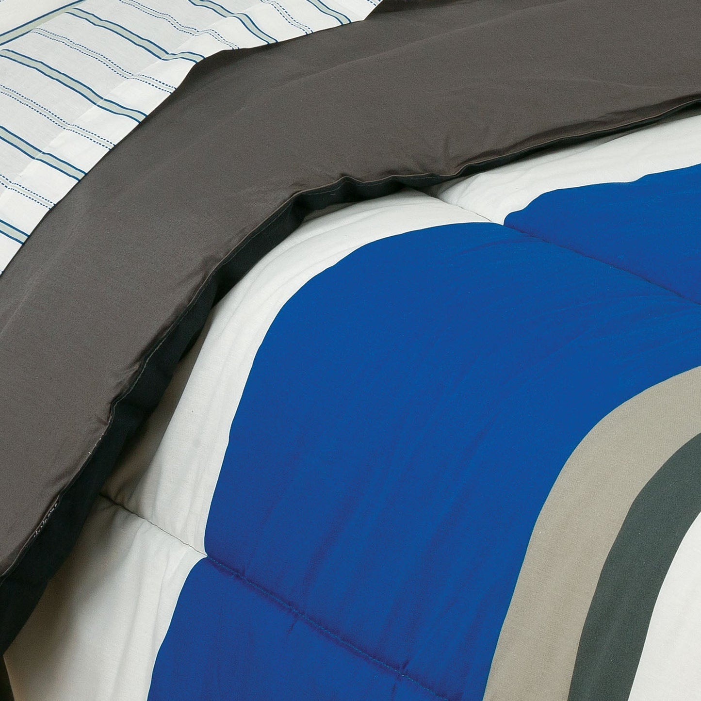 Brooklyn Flat Rugby Stripe Bed-in-a-Bag Set __label2:BOGO 30% OFF __stock:100 Bedding refund_fee:1800