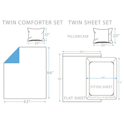 Brooklyn Flat Rugby Stripe Bed-in-a-Bag Set __label2:BOGO 30% OFF __stock:100 Bedding refund_fee:1800