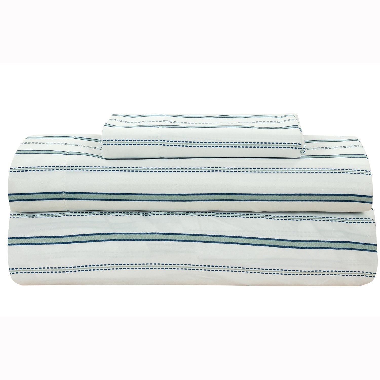 Brooklyn Flat Rugby Stripe Bed-in-a-Bag Set __label2:BOGO 30% OFF __stock:100 Bedding refund_fee:1800