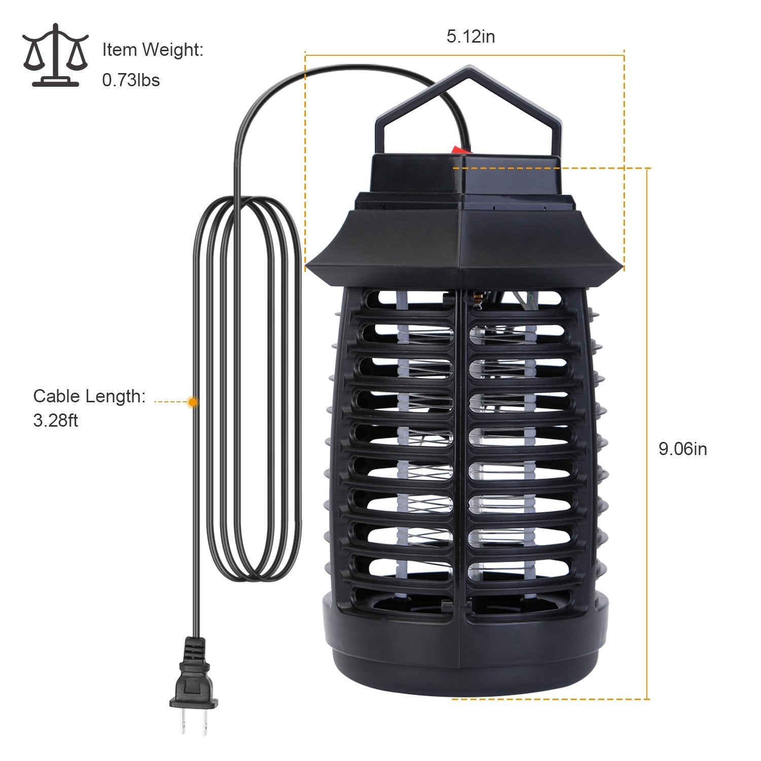 Bug Zapper Electric UV Mosquito Killer Lamp Pest Control refund_fee:800 Warranty