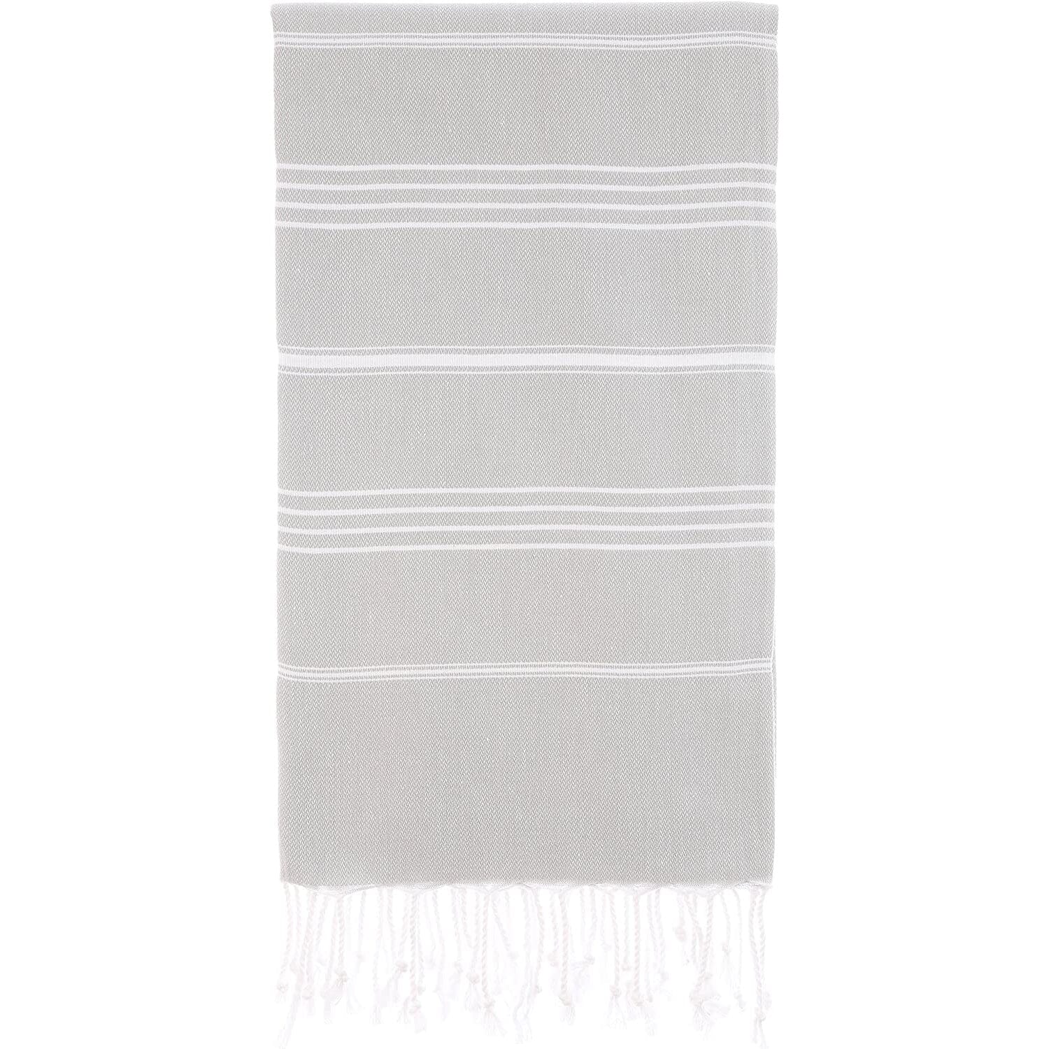 Cacala Pure Series Lightweight 100% Turkish Cotton Super Soft Peshtemal Luxury Bath Towel Gray __stock:200 Bath refund_fee:1200