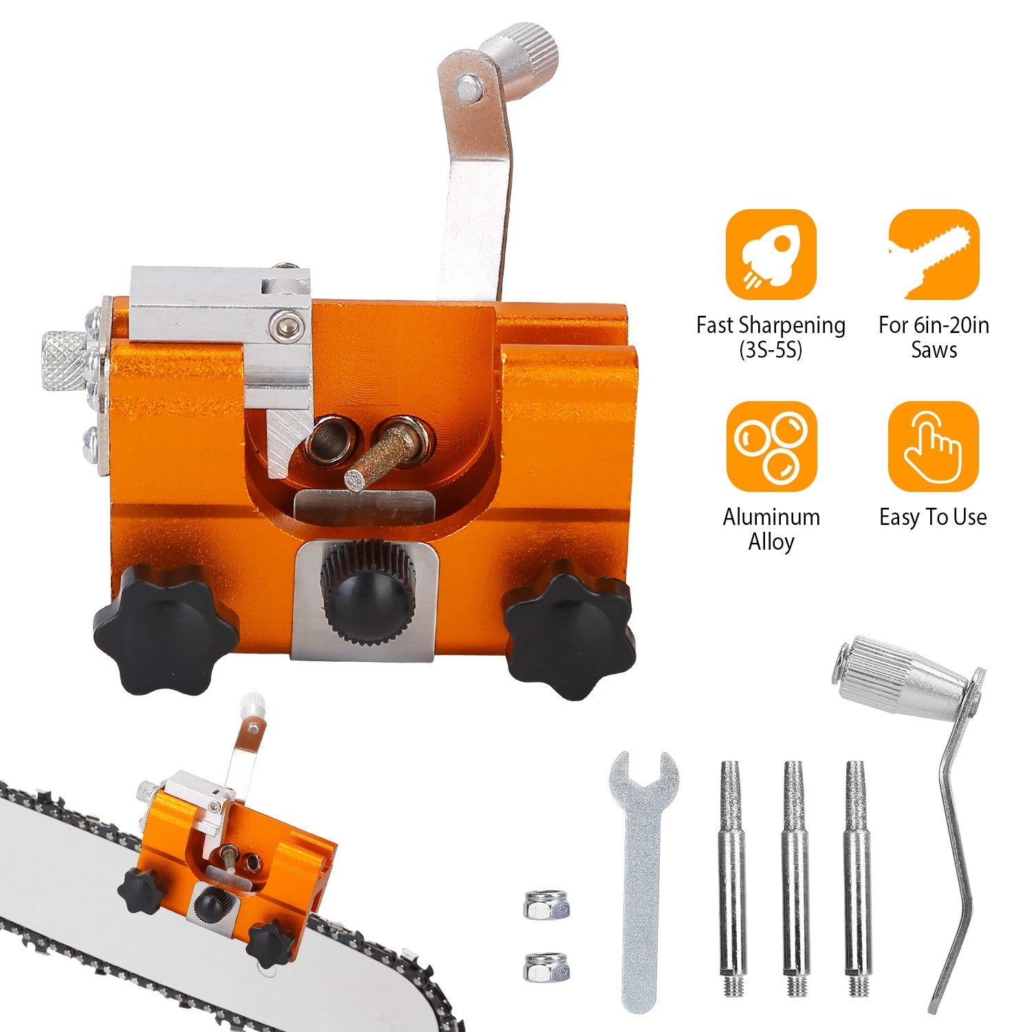 Chainsaw Chain Sharpening Jig Universal __stock:100 Home Improvement refund_fee:1200