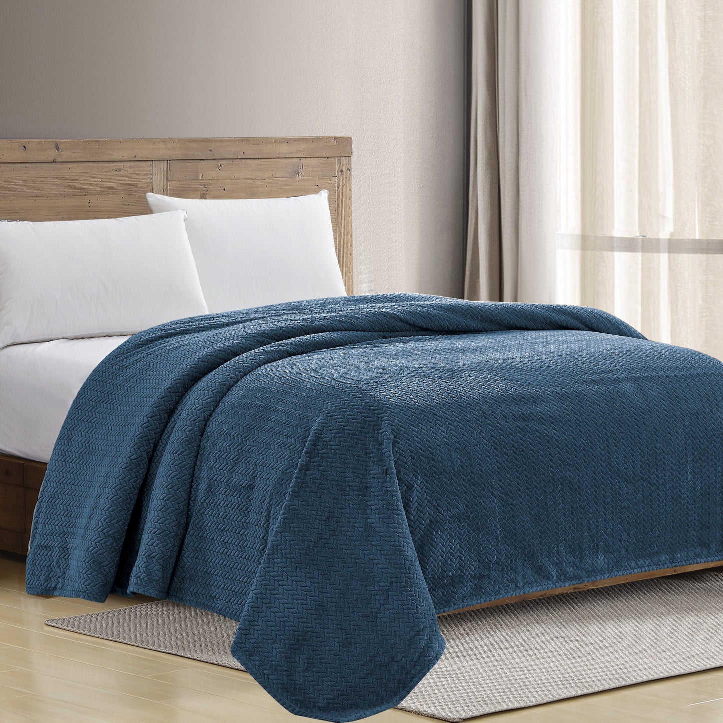 Chevron Braided Bed Cover __label2:BOGO 30% OFF Bedding refund_fee:1200