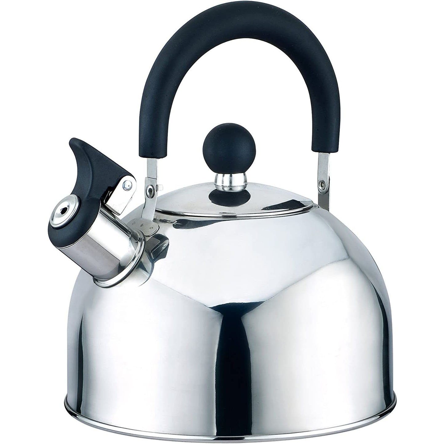 Chrome 2.5 Qt. Stainless Steel Whistling Stovetop Kettle Kitchen & Dining refund_fee:800