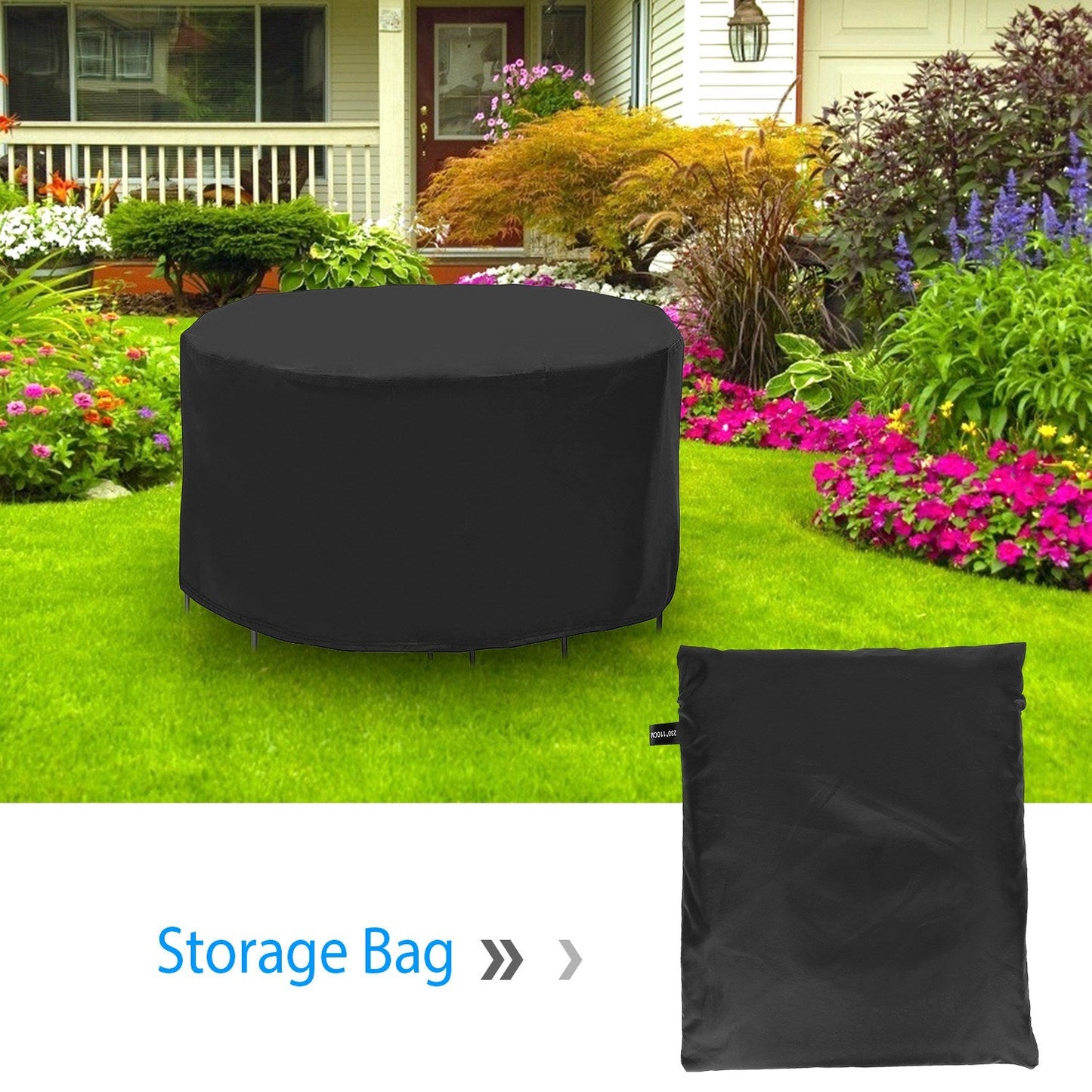 Circular Table Cover Outdoor Furniture Protector __stock:100 Garden & Patio refund_fee:1200