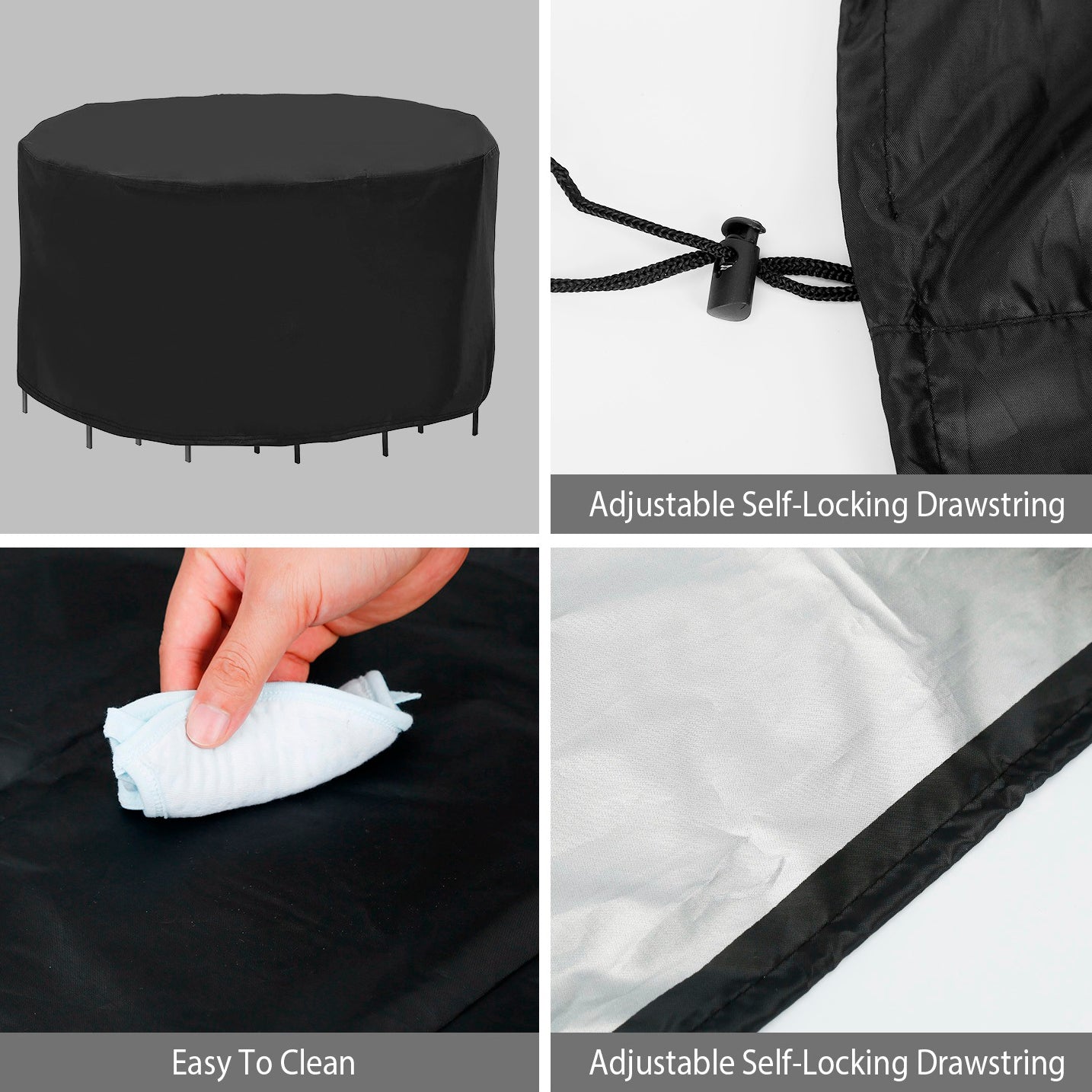 Circular Table Cover Outdoor Furniture Protector __stock:100 Garden & Patio refund_fee:1200