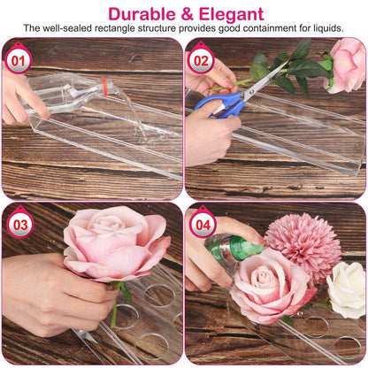 Clear Acrylic Flower Vase for Table Decoration Modern Flower Holder __stock:50 Furniture and Décor refund_fee:1200
