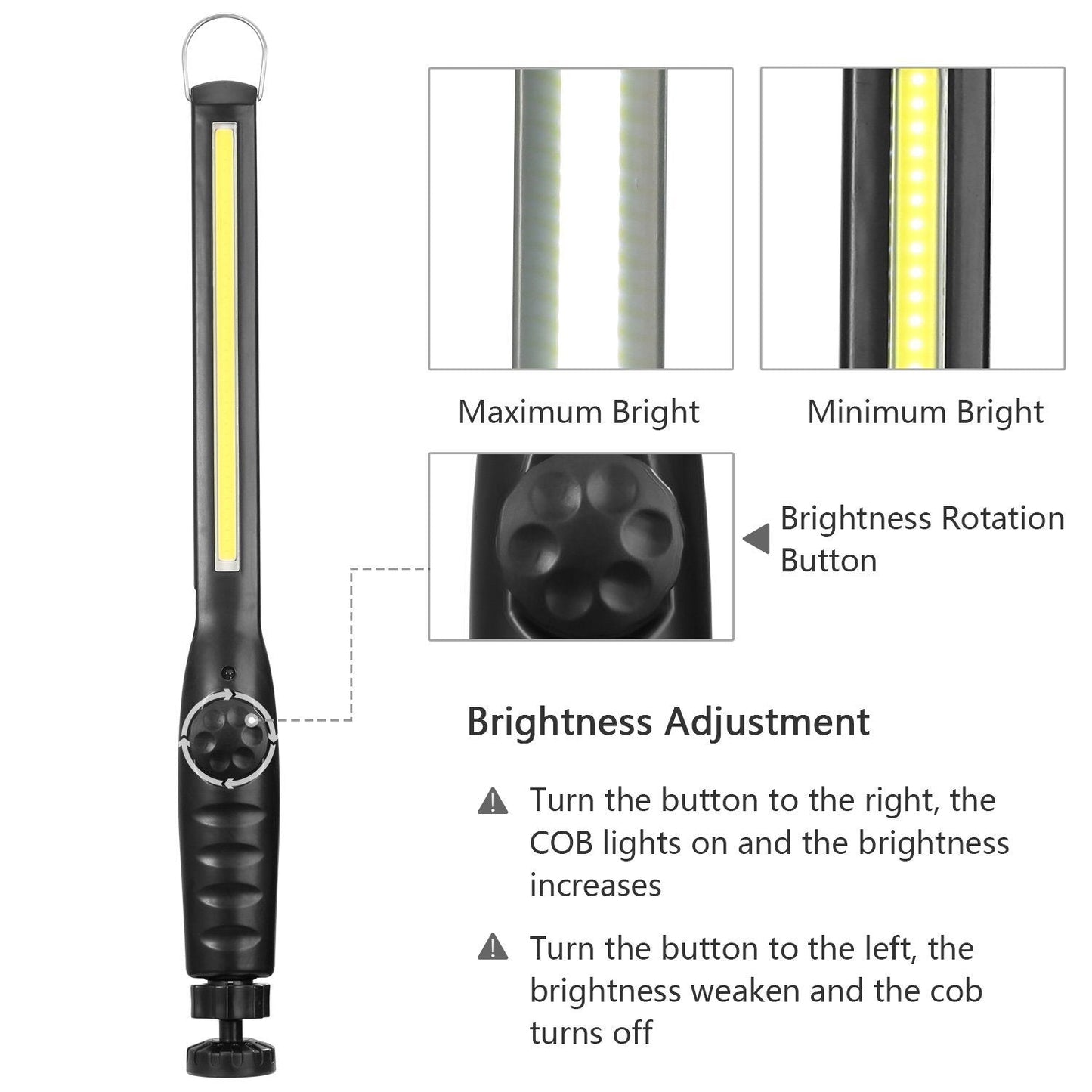 COB Work Light IPX4 Handheld Emergency LED Lamp Low stock Outdoor Lighting refund_fee:1200 Warranty