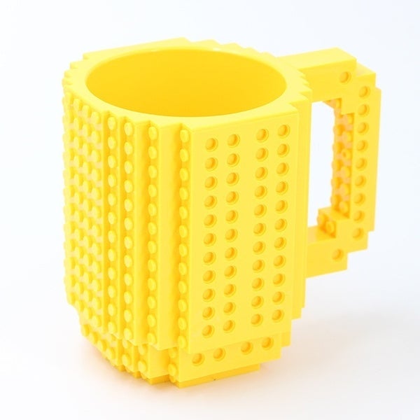 Coffee Cup Building Blocks Mugs Yellow __stock:200 Kitchen & Dining refund_fee:800