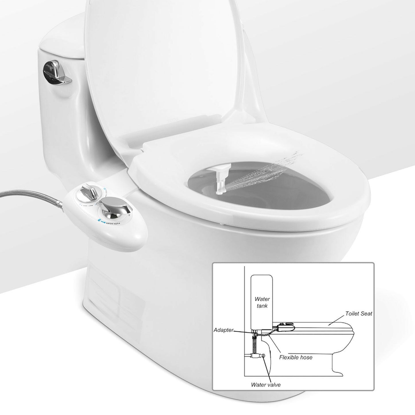 Cold Water Spray Bidet Self-Cleaning __stock:350 Bath refund_fee:1800 Warranty