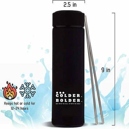 Colder Bolder Stainless Steel Double Wall Vacuum Insulated Reusable Water Bottle __stock:150 Kitchen & Dining Low stock refund_fee:800