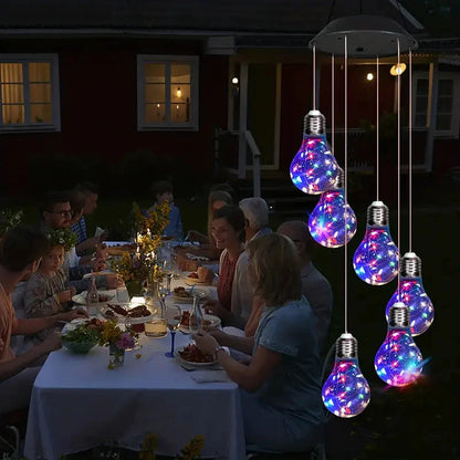 Colorful Lights Solar Wind Chimes for Outside __stock:200 Outdoor Lighting refund_fee:1200 Warranty