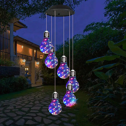 Colorful Lights Solar Wind Chimes for Outside __stock:200 Outdoor Lighting refund_fee:1200 Warranty