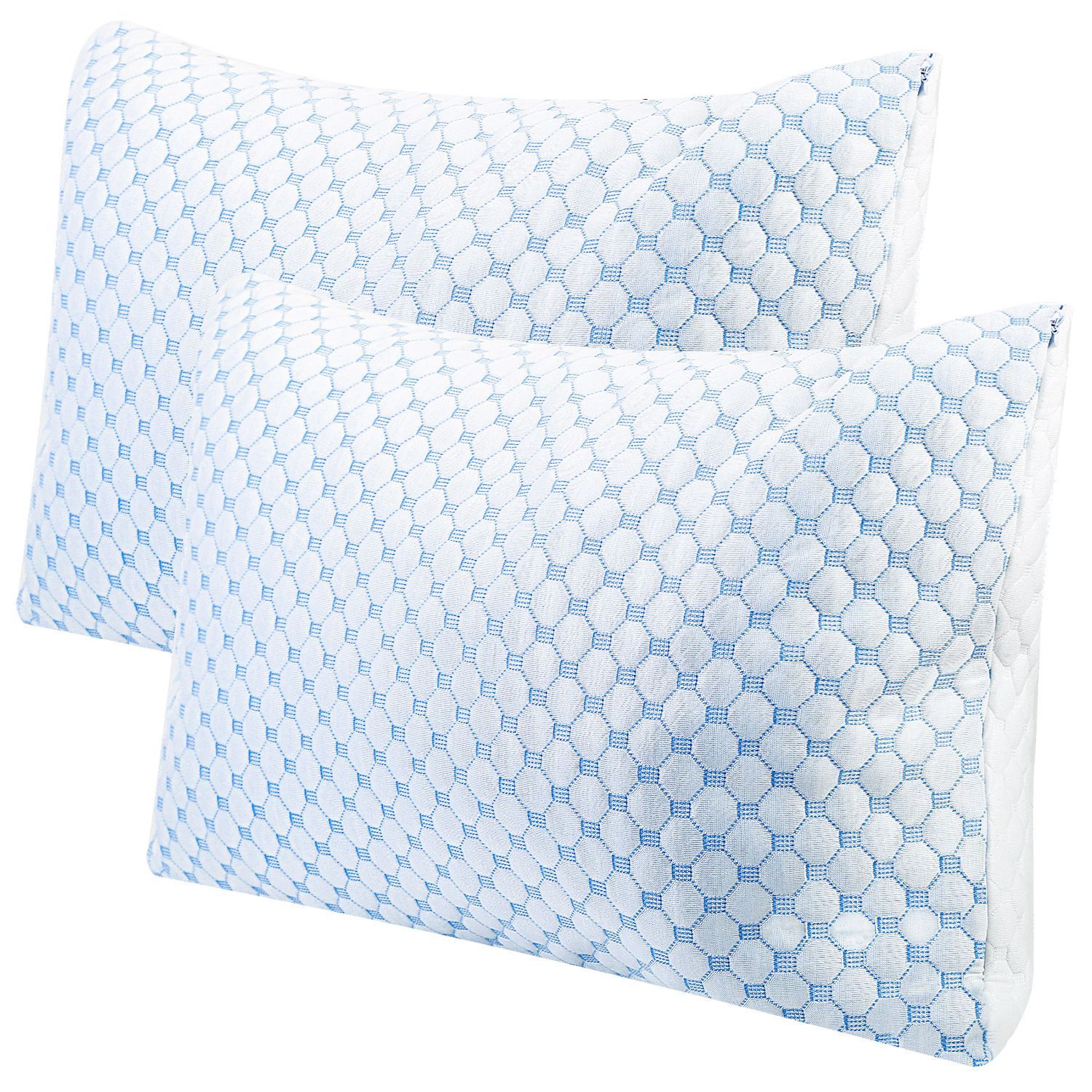 Cooling Memory Foam Pillow Ventilated with Cooling Gel Infused Memory Foam 2-Pack __label2:BOGO 30% OFF __stock:100 Bedding refund_fee:1800