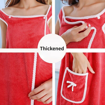 Coral Velvet Bath Towel Skirt Bow Sling Bathrobe __stock:200 Bath refund_fee:800