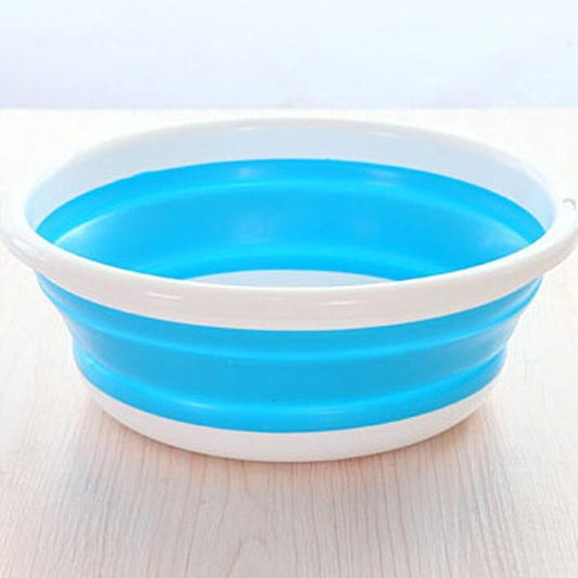 Creative Collapsible Water Basin Portable Travel Basin Washing Tool Fashion Hobbies Blue __stock:500 Bath refund_fee:800