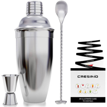 Cresimo 24 Ounce Cocktail Shaker Bar Set __stock:200 Kitchen & Dining refund_fee:1200