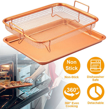 Crispy Tray Set Non Stick Grill Basket Kitchen & Dining refund_fee:1200