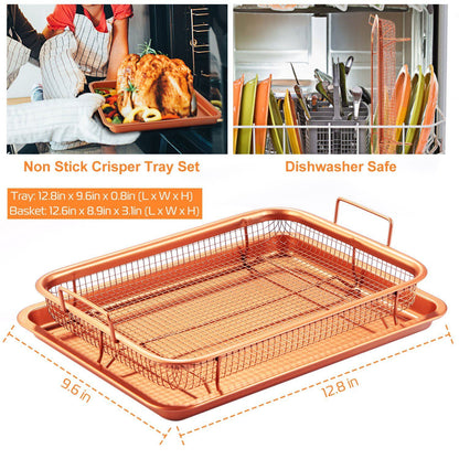 Crispy Tray Set Non Stick Grill Basket Kitchen & Dining refund_fee:1200