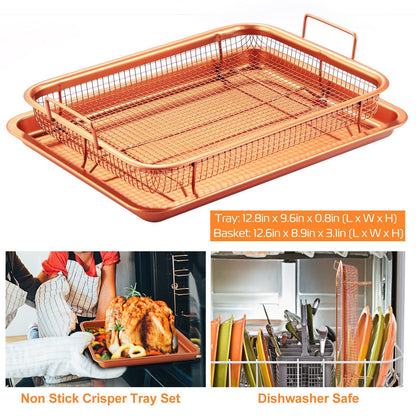 Crispy Tray Set Non Stick Grill Basket Kitchen & Dining refund_fee:1200