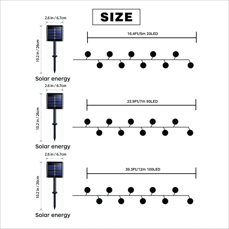 Crystal Globe Solar String Lights __stock:200 refund_fee:800 String & Fairy Lights Warranty