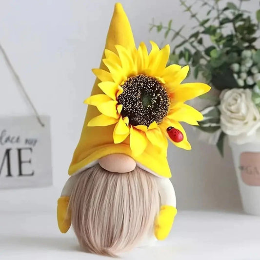 Cuddly Sunflower Bee Doll Ornament Yellow __stock:200 Furniture and Décor refund_fee:800