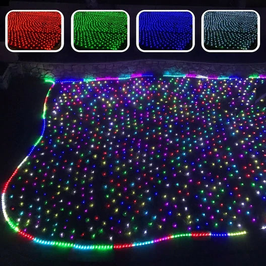 Curtain RGB Mesh LED Lights __stock:300 refund_fee:1200 String & Fairy Lights Warranty