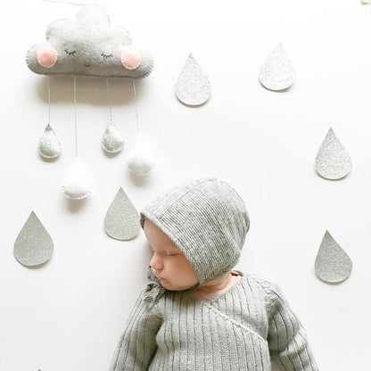 Decorative Cloud Felt Raindrop Pendant __stock:500 Furniture and Décor refund_fee:800