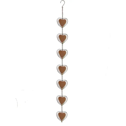 Decorative Rain Chain for Gutters Heart Shaped Rain Chain __stock:200 Garden & Patio refund_fee:1200