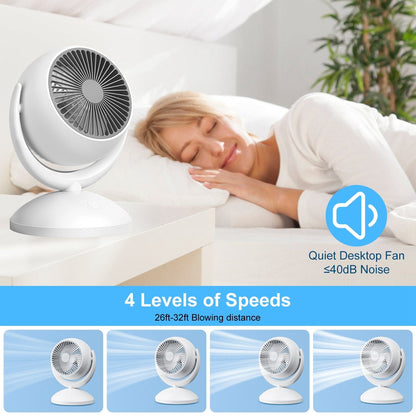 Desk Air Circulator Fan 4 Speed Adjustment __stock:50 Household Appliances refund_fee:1200 Warranty