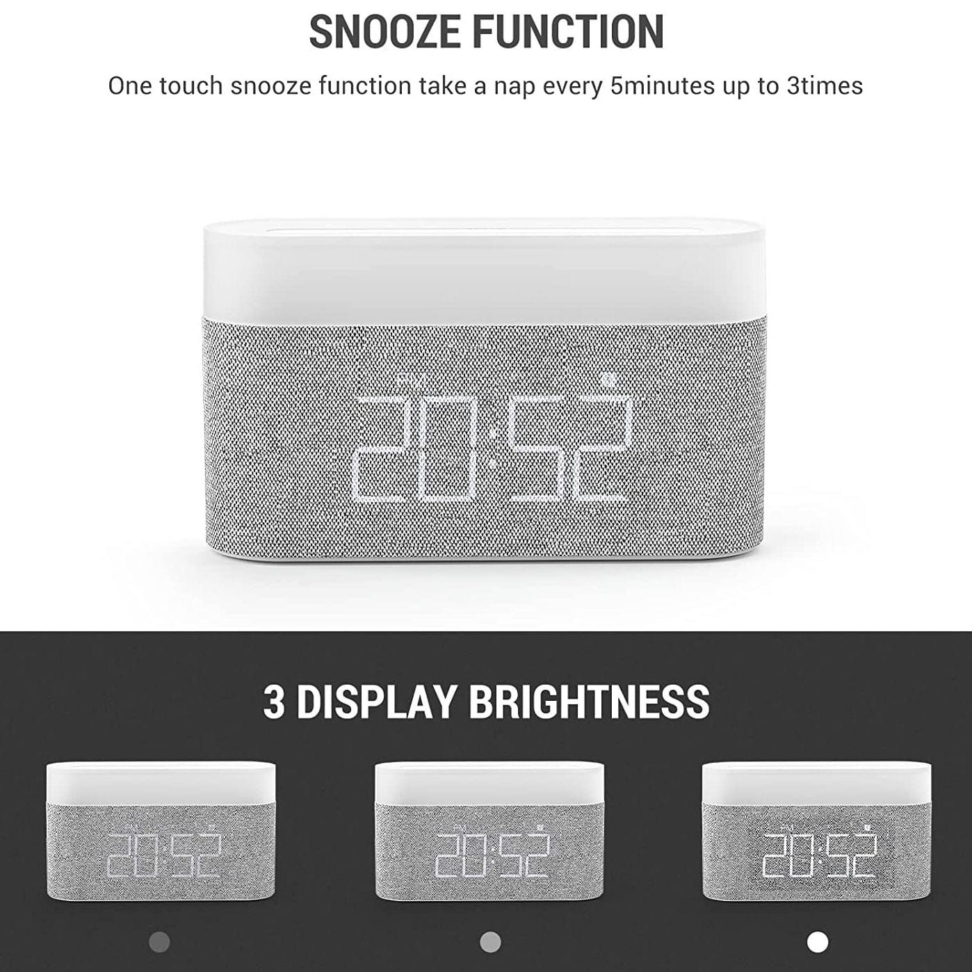 Digital Alarm Clock with Wireless Charging __stock:200 Household Appliances refund_fee:1800 Warranty