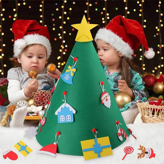 DIY 3D Felt Christmas Tree Upgraded Toddler Christmas Tree __stock:100 Holiday Decor & Apparel refund_fee:800