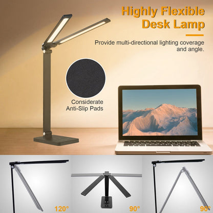 Double Head Desk Lamp with Wireless Charging USB Port __stock:50 Indoor Lighting refund_fee:1800 Warranty