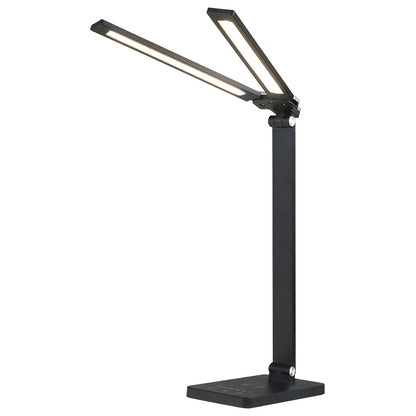 Double Head Desk Lamp with Wireless Charging USB Port __stock:50 Indoor Lighting refund_fee:1800 Warranty