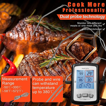 Dual Probe Digital Instant Read Food Thermometer __stock:150 Kitchen & Dining refund_fee:1200 Warranty