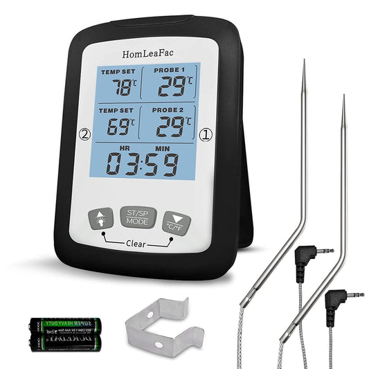 Dual Probe Digital Instant Read Food Thermometer __stock:150 Kitchen & Dining refund_fee:1200 Warranty