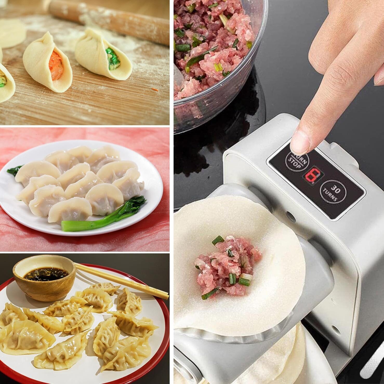 Easy Electric Machine Dumpling Press __stock:200 Kitchen & Dining refund_fee:1200 Warranty