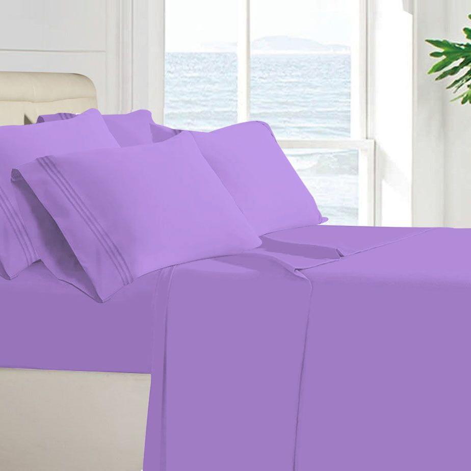 Egyptian Quality 100 GSM Microfiber Sheet Set Lavender __label2:BOGO 30% OFF __stock:50 Bedding refund_fee:1200