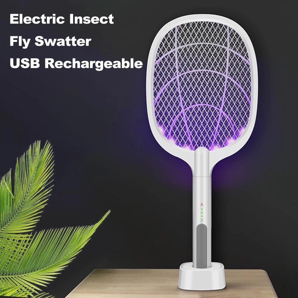 Electric Bug Zapper Racket Pest Control refund_fee:1200 Warranty