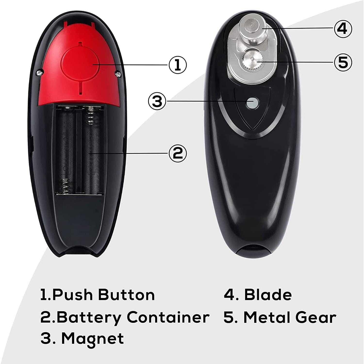 Electric Can Opener with One-Touch On & Off __stock:200 Kitchen & Dining refund_fee:800 Warranty