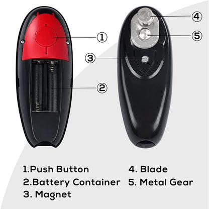 Electric Can Opener with One-Touch On & Off __stock:200 Kitchen & Dining refund_fee:800 Warranty