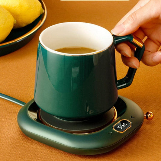 Electric Coffee Cup Warmer Mat with Mug __stock:100 Kitchen & Dining refund_fee:800 Warranty