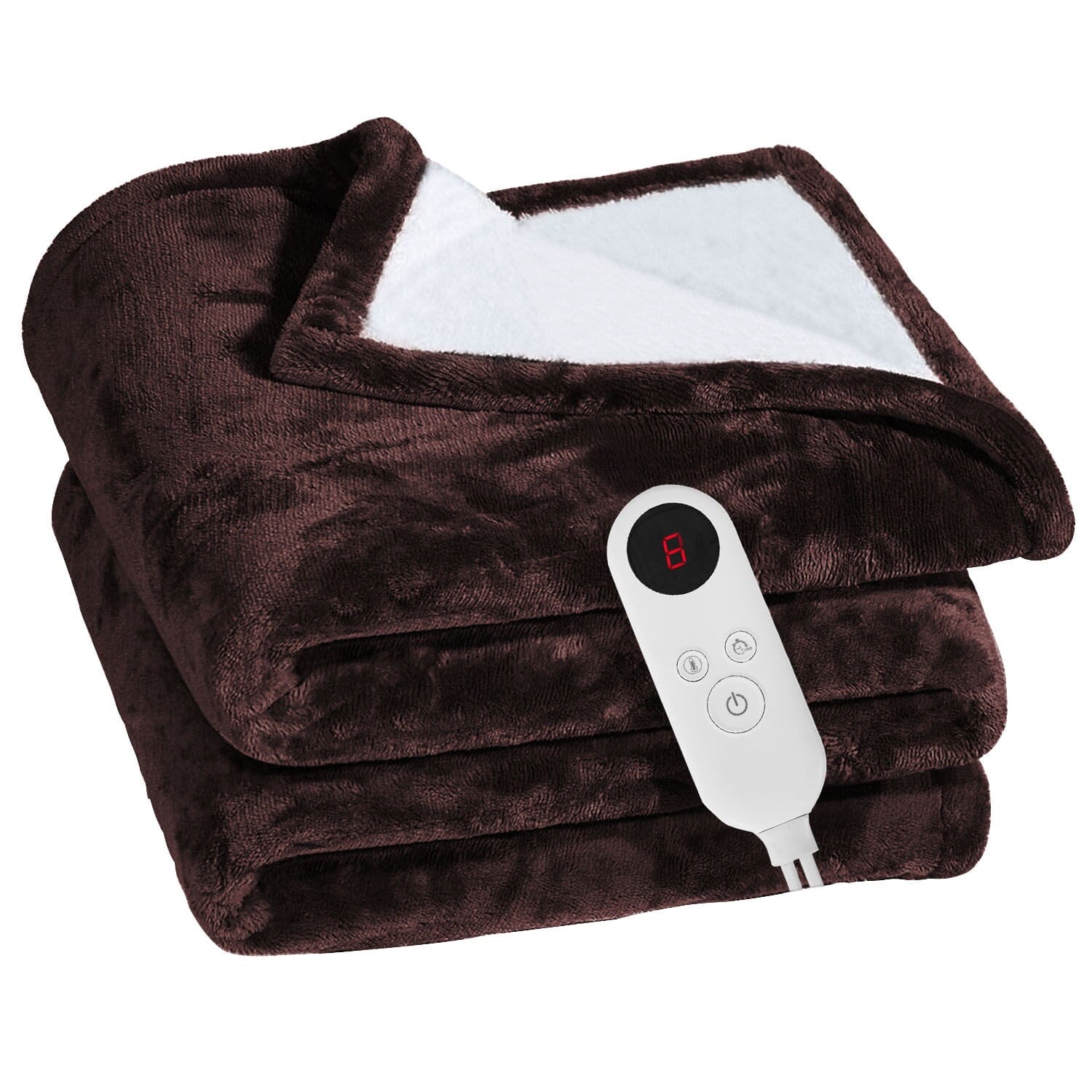 Electric Heated Flannel Throw Blanket __label2:BOGO 30% OFF __stock:50 Bedding Low stock refund_fee:1800