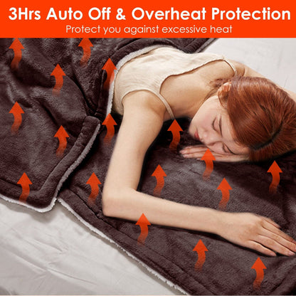 Electric Heated Flannel Throw Blanket __label2:BOGO 30% OFF __stock:50 Bedding Low stock refund_fee:1800