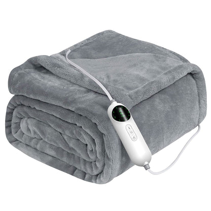 Electric Heated Throw Flannel Heated Blanket __label2:BOGO 30% OFF __stock:50 Bedding refund_fee:2200