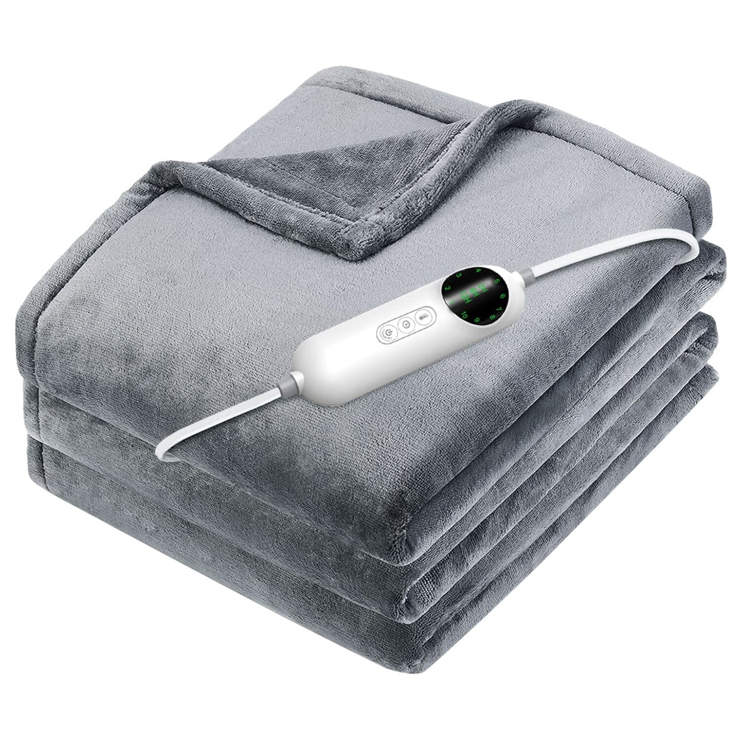 Electric Heated Throw Flannel Heated Blanket __label2:BOGO 30% OFF __stock:50 Bedding refund_fee:2200