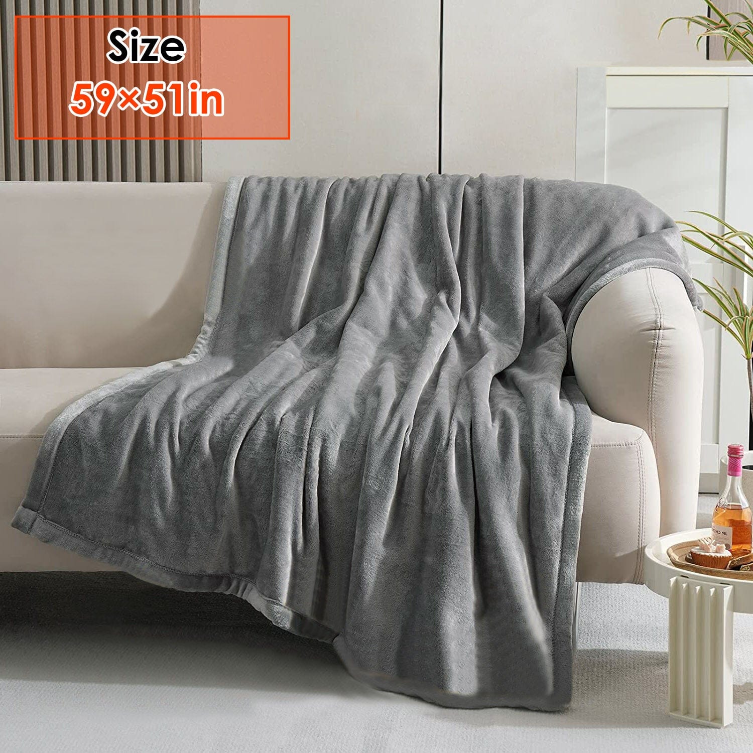 Electric Heated Throw Flannel Heated Blanket __label2:BOGO 30% OFF __stock:50 Bedding refund_fee:2200