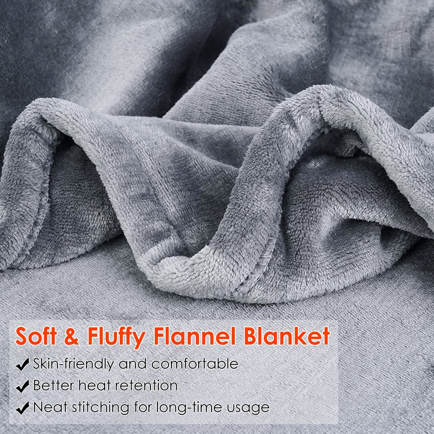 Electric Heated Throw Flannel Heated Blanket __label2:BOGO 30% OFF __stock:50 Bedding refund_fee:2200