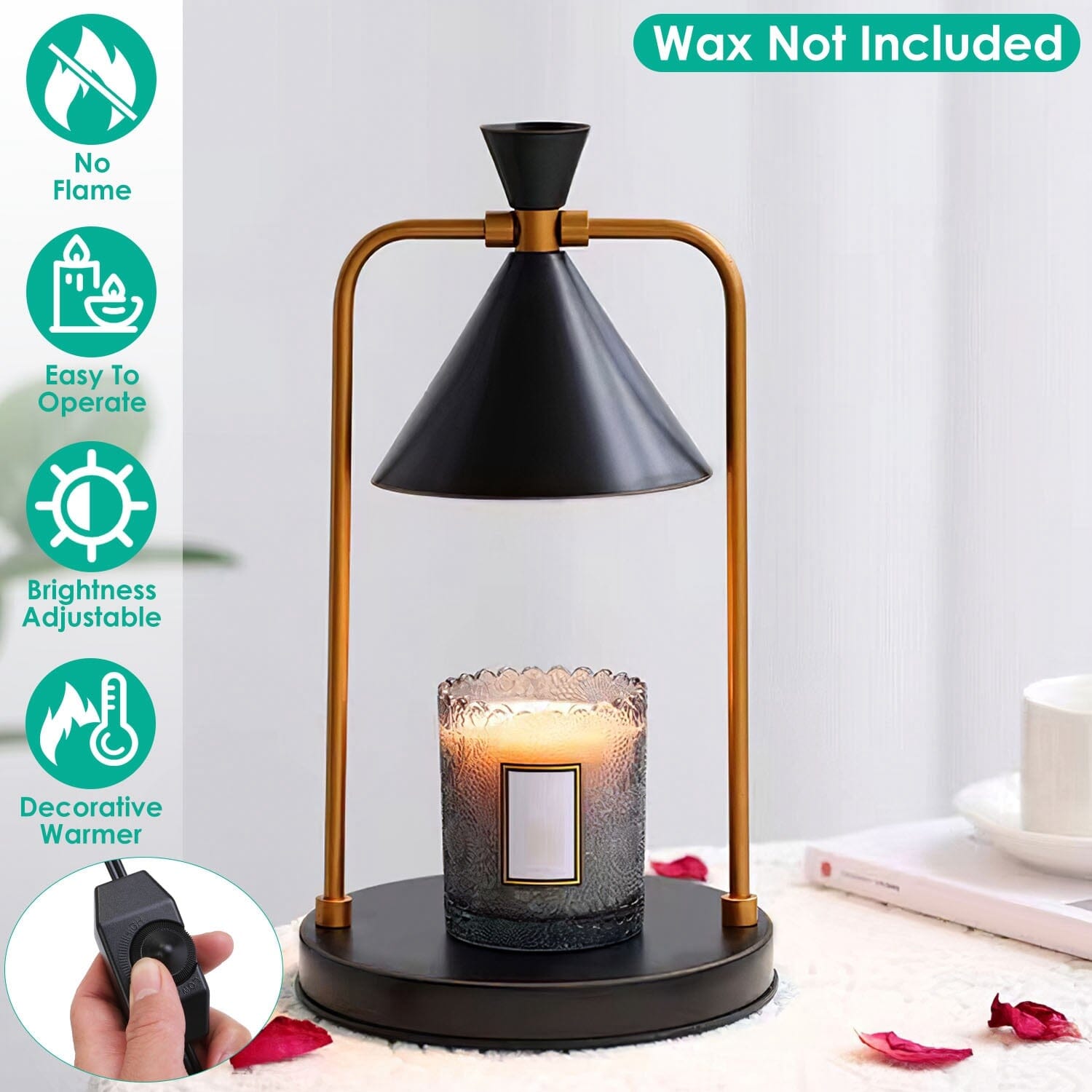 Electric Wax Melt Warmer Lamp Dimmable with 2 GU10 Bulbs __stock:50 Indoor Lighting Low stock refund_fee:1200 Warranty