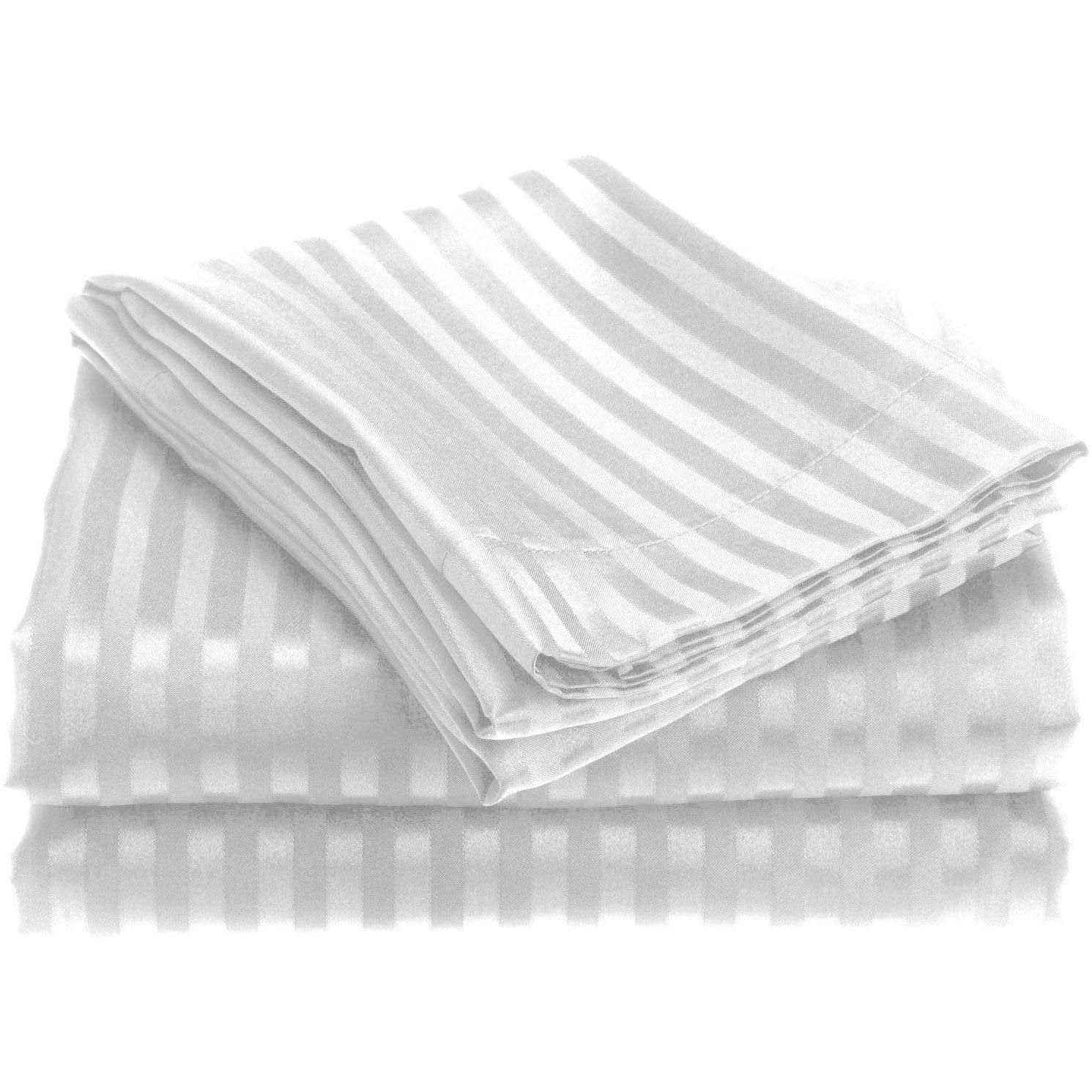 Embossed Microfiber Sheets White __label2:BOGO 30% OFF Bedding refund_fee:800